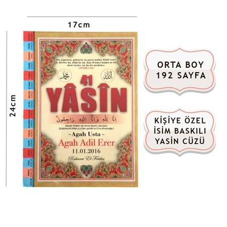 Vefaat Mevlüdü Yasini Şerif  Orta Boy 192 Sayfa İsim Baskılı-Merve Yayınları