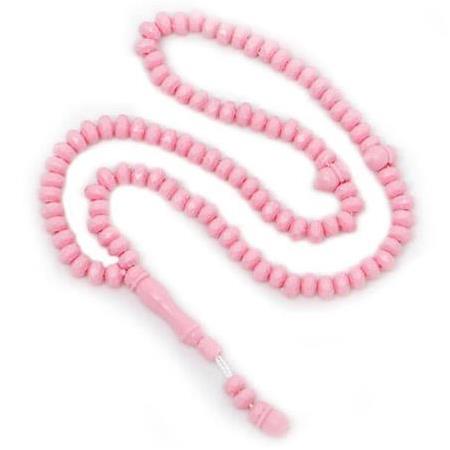 Orta boy 80 Sayfa İsim Etiketli Yasin Tesbih ve Tül Kese Pembe