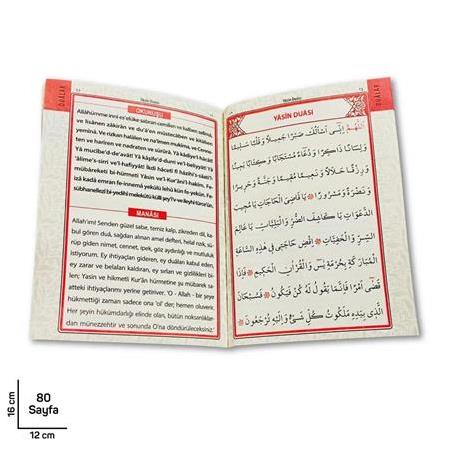 Mescidi Aksa Desen Kabe Kapak Çanta Boy Yasin Kitabı 80 Sayfa