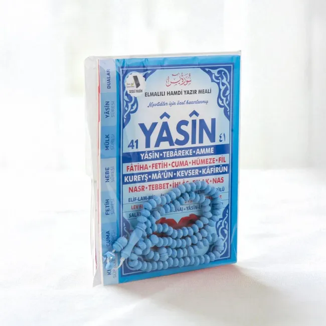 Çanta Boy Yasin Kitabı Tesbih ve Opp Ambalaj Mevlüt Seti – İsim Yazılı