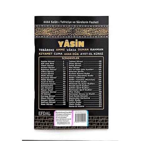 Ekonomik Yasin Kitabı Orta Boy Kabe Tasarım 64 Sayfa