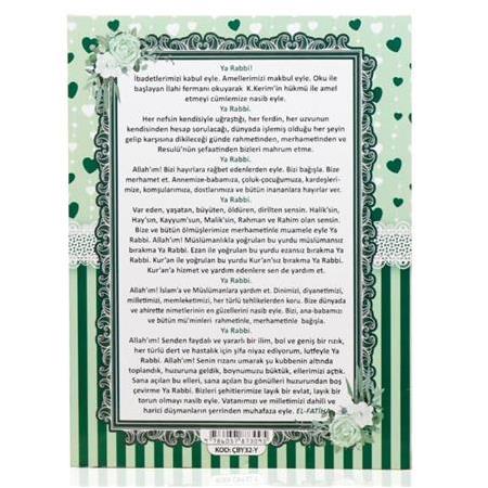 Mevlüt Hediyelik Seti Yasin Tesbih Magnet Paketi-Yeşil