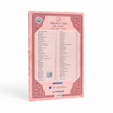 Orta Boy 224 Sayfa Münacat Cüzü Karton Kapak Yasin – Pembe