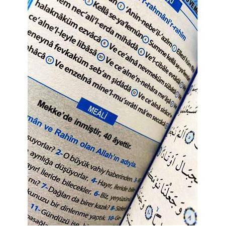 Yasini Şerif Yeşil Renk Türkçe Okunuşlu ve Mealli Orta Boy-Mavi