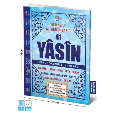 Yasini Şerif Türkçe Okunuşlu ve Mealli Çanta Boy