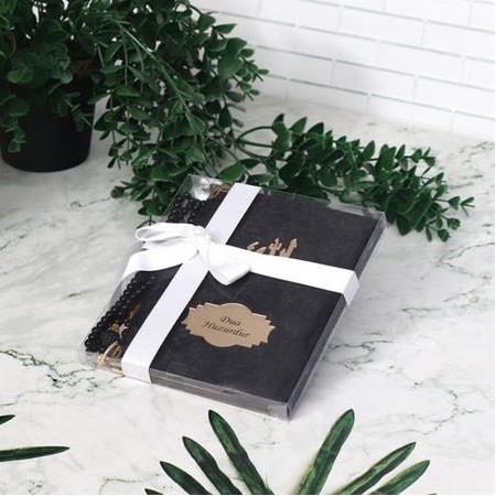 Asetat Kutulu Kadife Yasin ve İnci Tesbih Seti