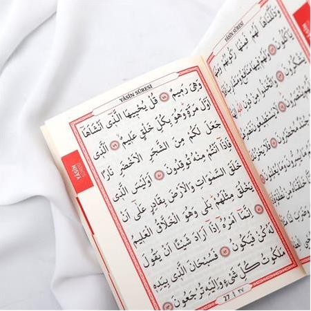 Ahsen Mevlüt Hediyeliği İsim Yazılı Yasin ve Tesbih Seti-Pembe