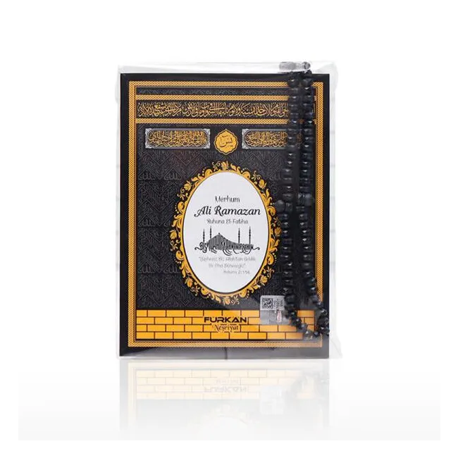 Kabe Kapaklı Çanta Boy Yasin Kitabı Tesbihli Set